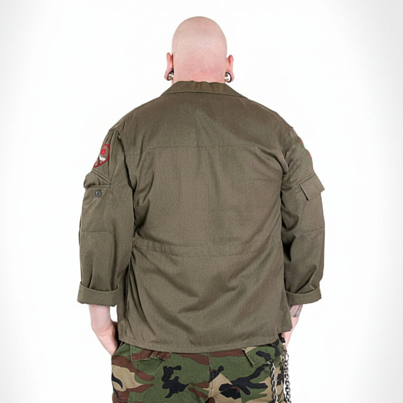 Vintage East German Kampfgruppen Jacket (Rifle patch) / Olive Drab/ Issued