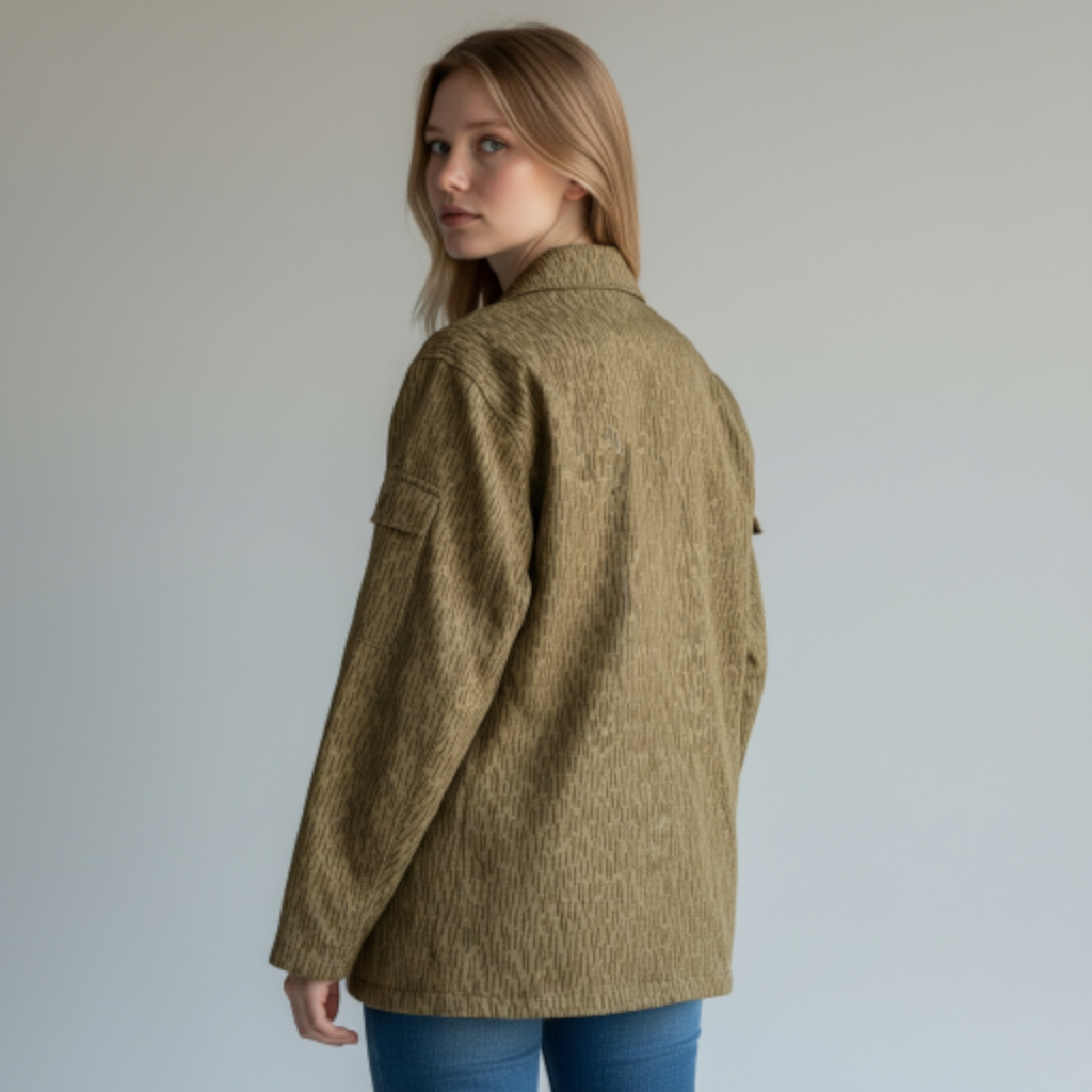 East German Raindrop Camo Pattern Insulated Jacket - RARE