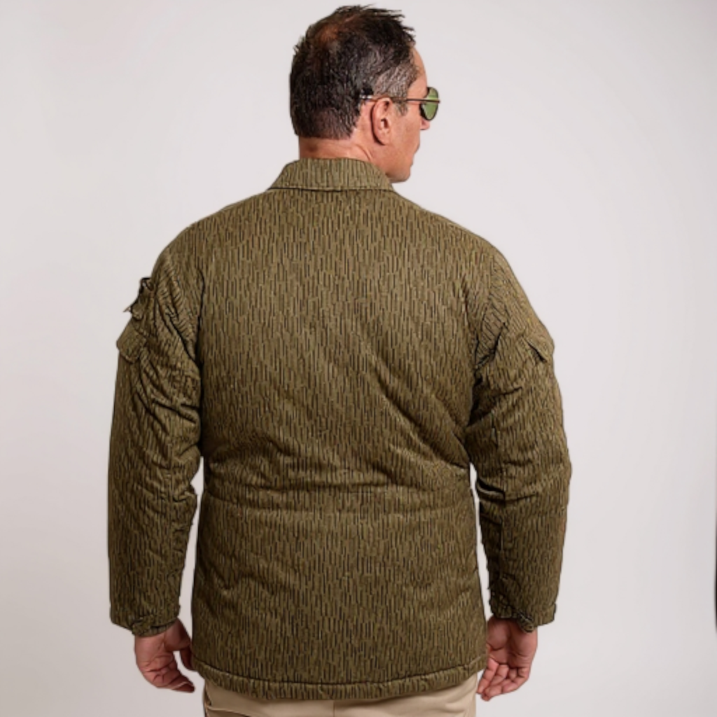 East German Raindrop Camo Pattern Insulated Jacket - RARE