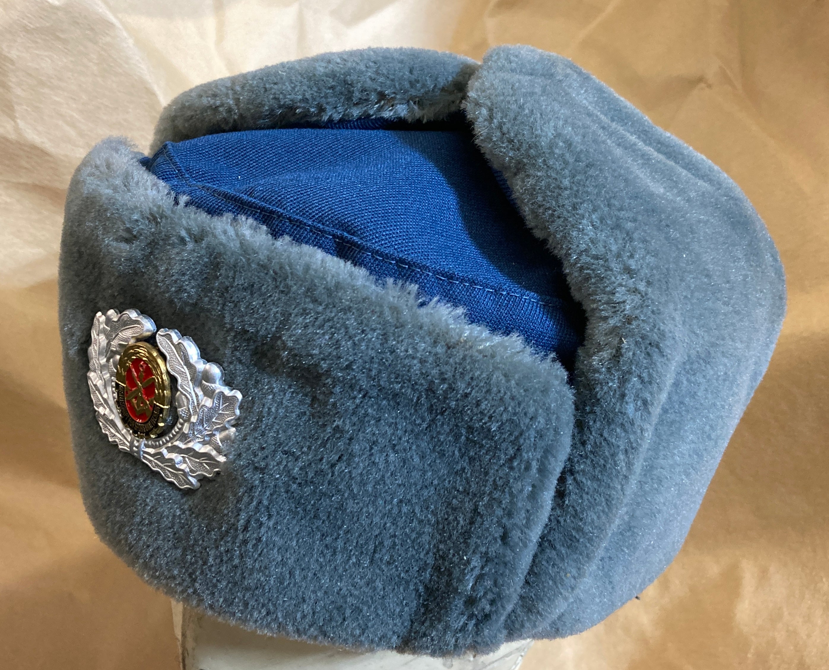 East German Sport and Technology Association GST Winter Cap with Flaps