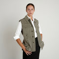 Vintage German Bundeswehr Moleskin Vest / Olive Green Grey / Unisex