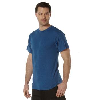 Solid Color Cotton / Polyester Blend Military T-Shirt