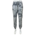 Fleece Sweatpants Joggers Hail Grey Crush Tie-Dye