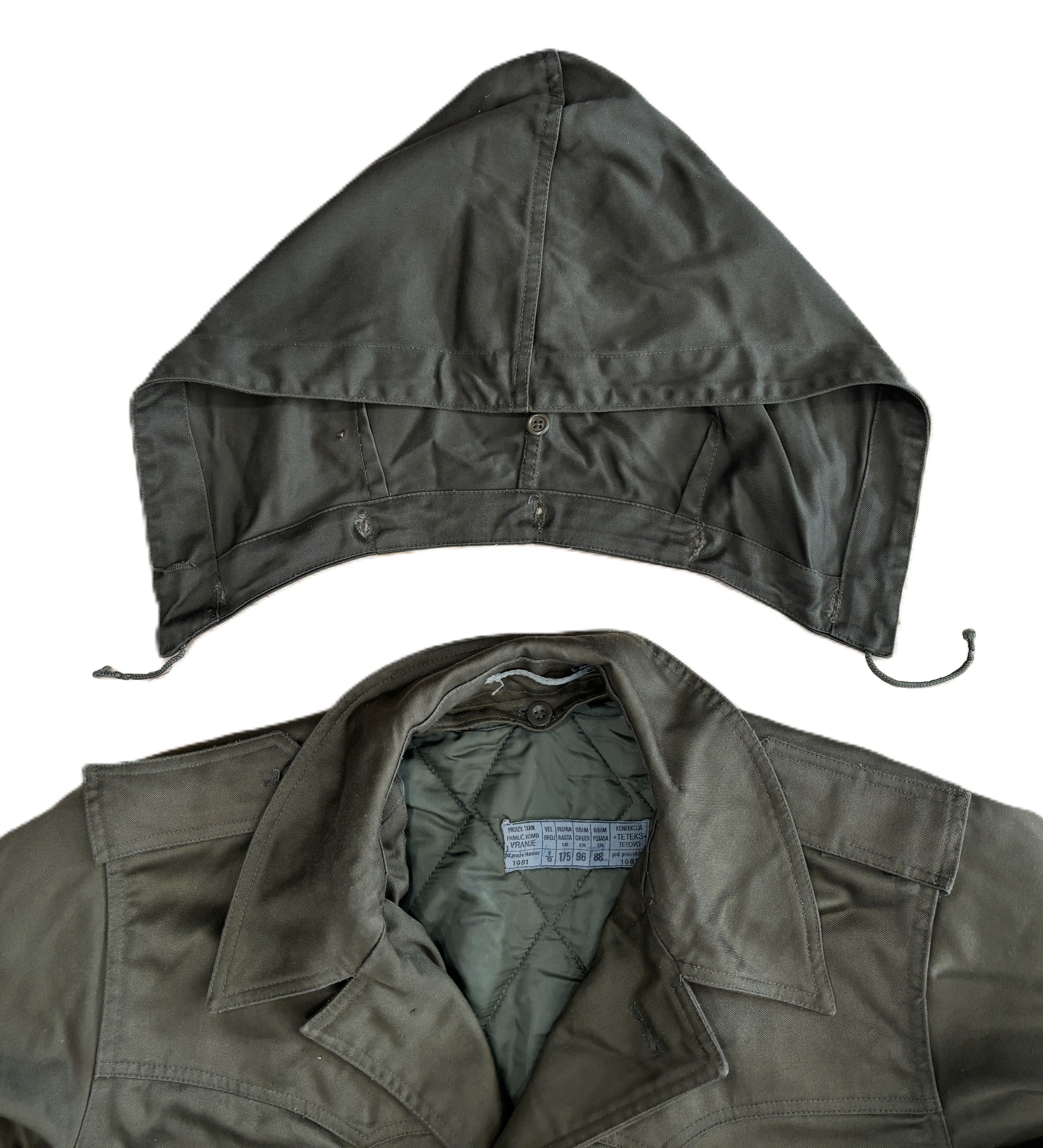 Vintage Hood for the Yugoslavian M77 Combat Parka