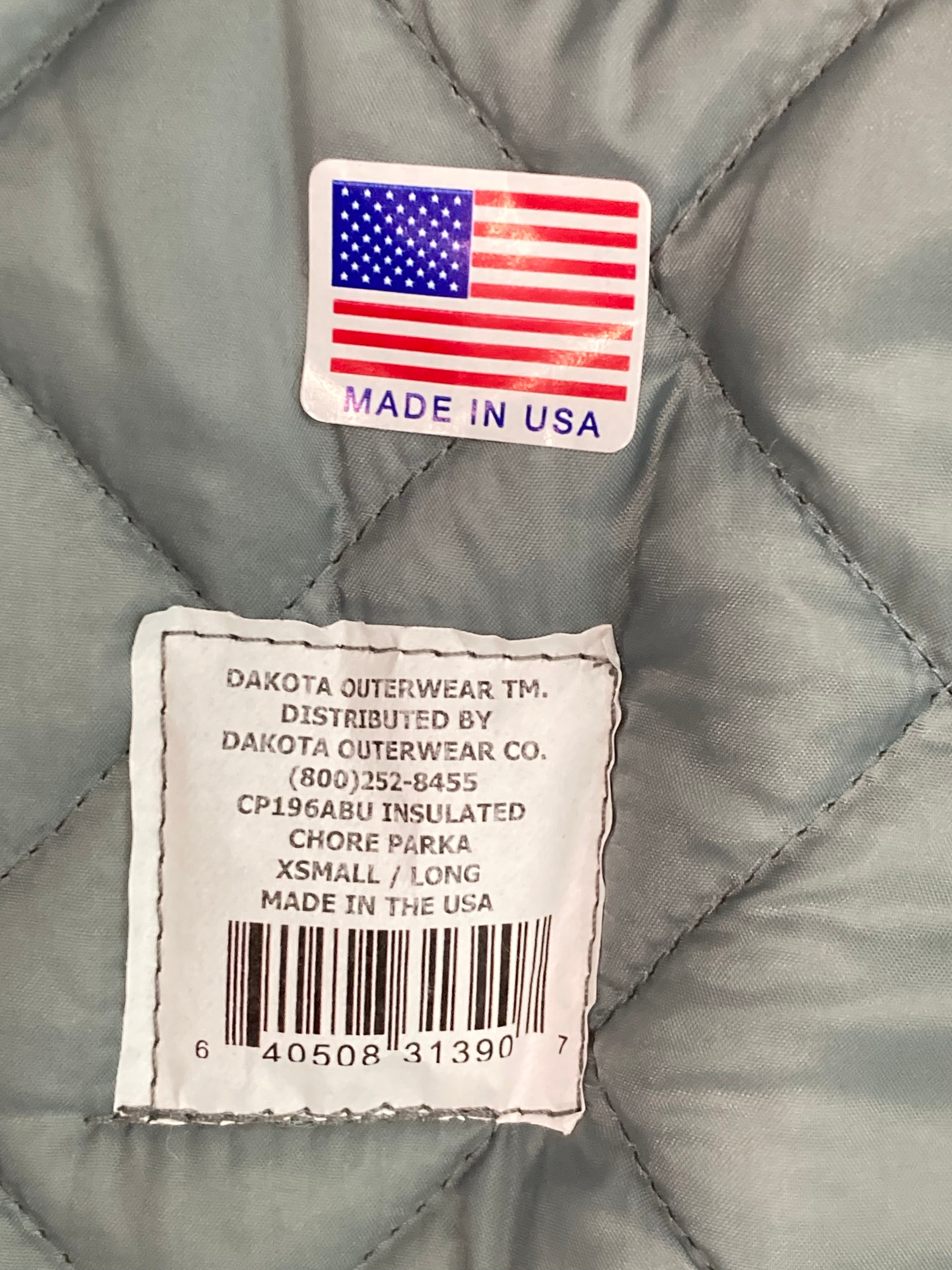 Dakota Outerwear Co. Chore Parka ABU Digital Tiger Stripe Camo