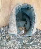 Dakota Outerwear Co. N-3B Parka ABU and Woodland Camouflage with Faux Fur Lined Hood