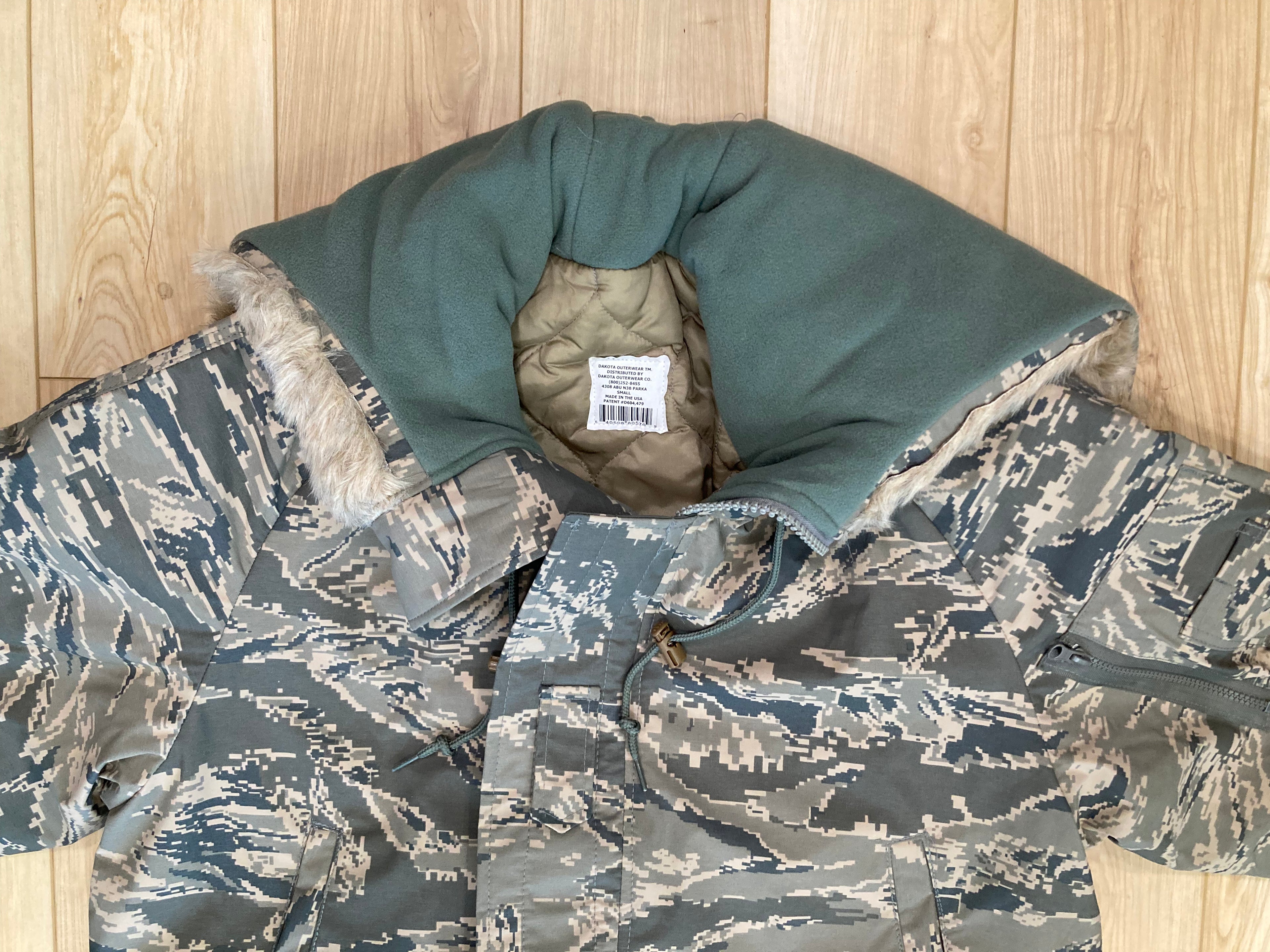 Dakota Outerwear Co. N-3B Parka ABU and Woodland Camouflage with Faux Fur Lined Hood