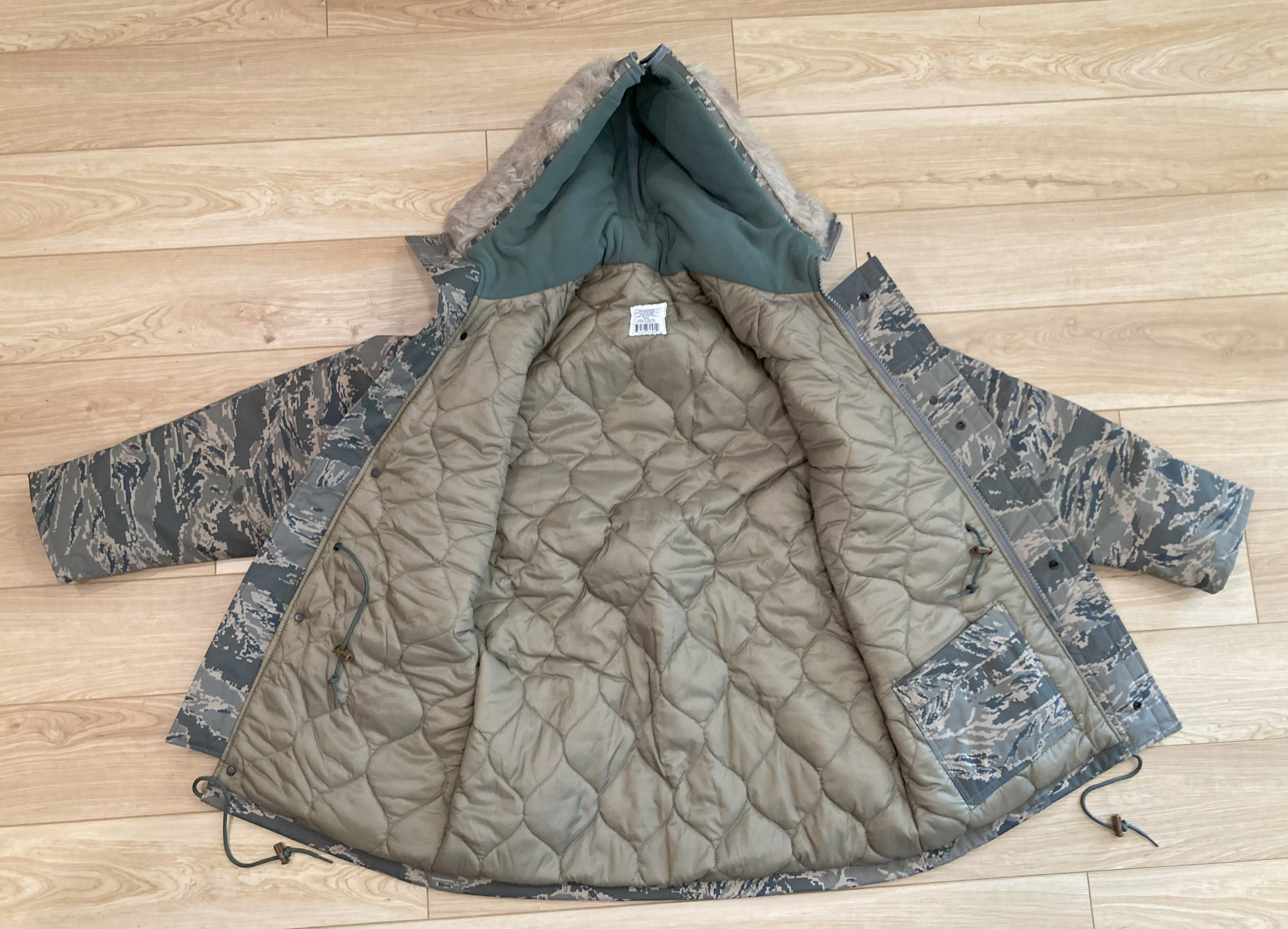 Dakota Outerwear Co. N-3B Parka ABU and Woodland Camouflage with Faux Fur Lined Hood