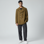Vintage Italian Armed Forces Wool Greatcoat Overcoat