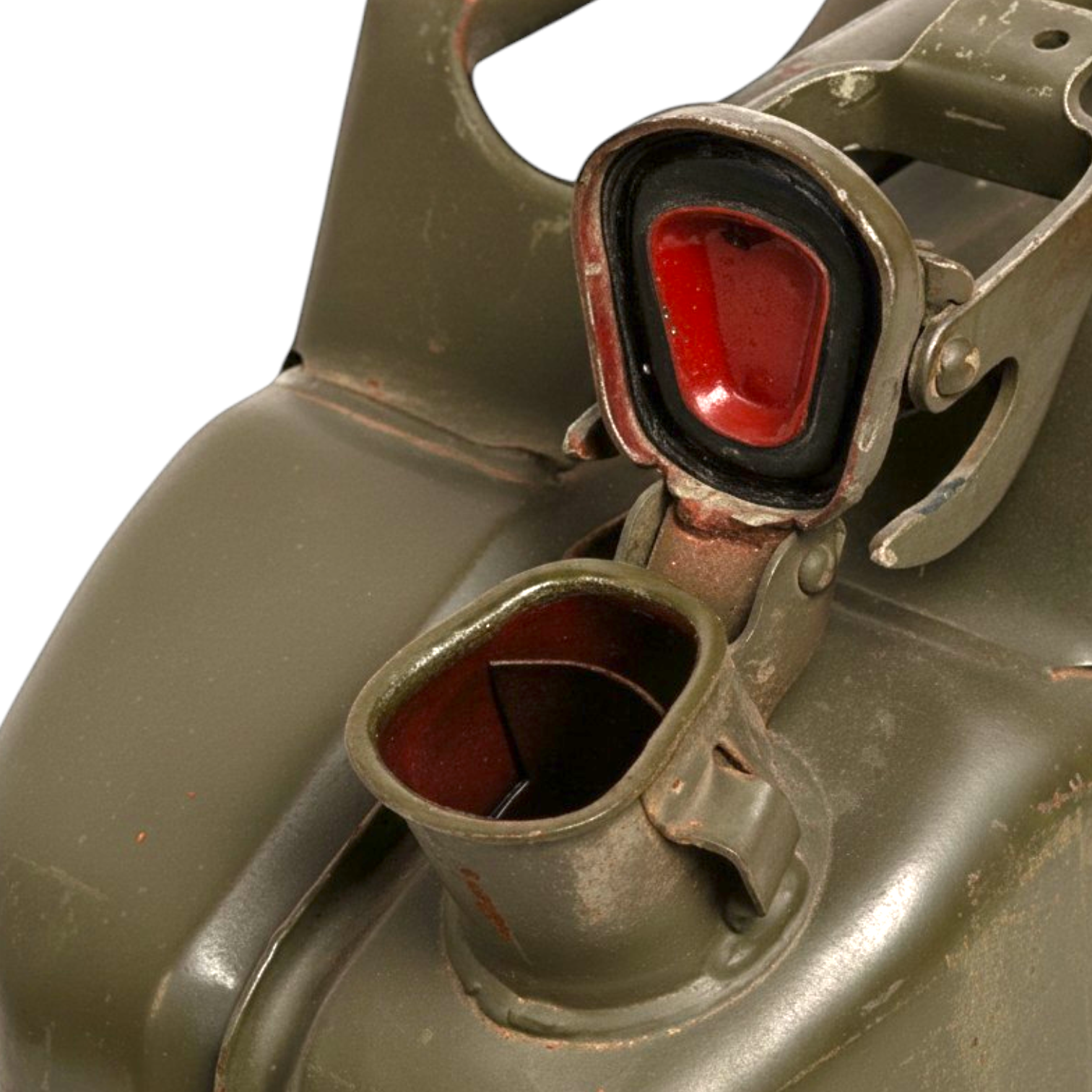Vintage European Military 5 Gallon Jerry Can — WWII Surplus Steel Gas Can