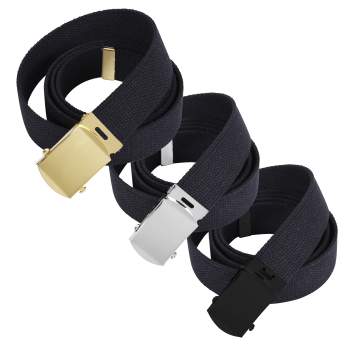 54 Inch Military Web Belts in 3 Pack