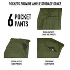 Vintage Style Vietnam Rip-Stop Fatigue Pants