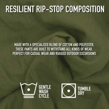 Vintage Style Vietnam Rip-Stop Fatigue Pants