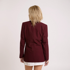 Canadian Military Color Guard Blazer Jacket / Burgundy Maroon / Women