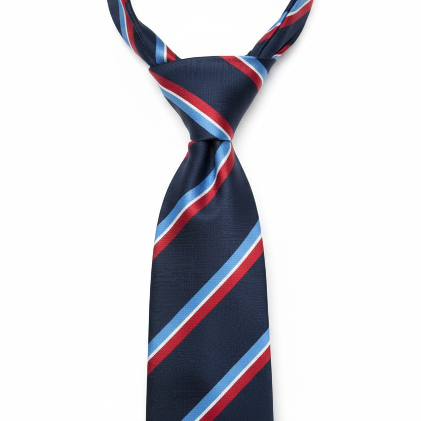 Military Striped Necktie Tie