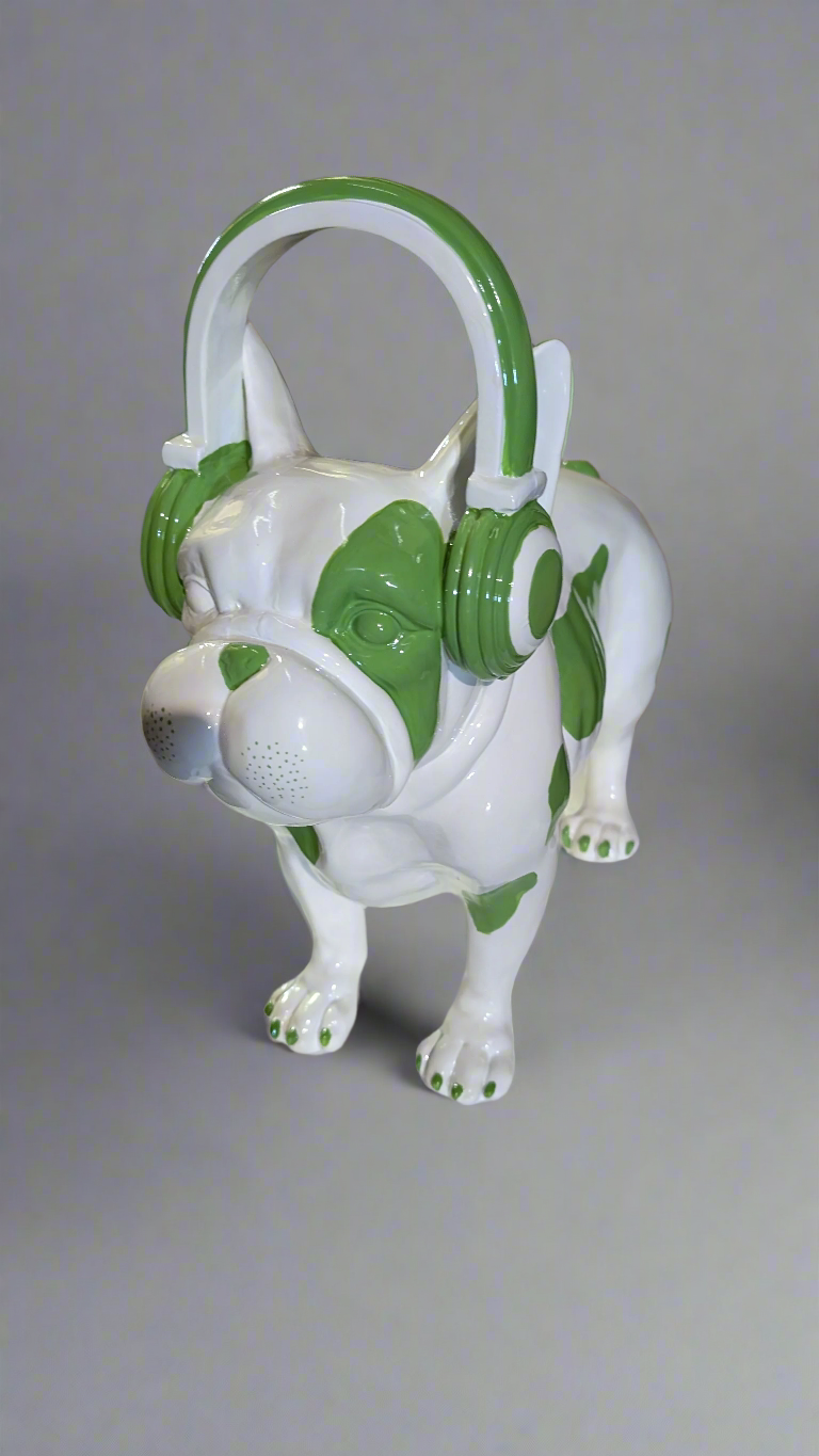 Ceramic French Bulldog Statue