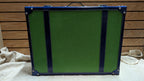C. Wonder Green Leather Decorative Retro Luggage