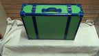 C. Wonder Green Leather Decorative Retro Luggage