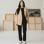 Upcycled Hand Panted East German Military Blazer/ Peach Storm Ritter Cool People (NYC)