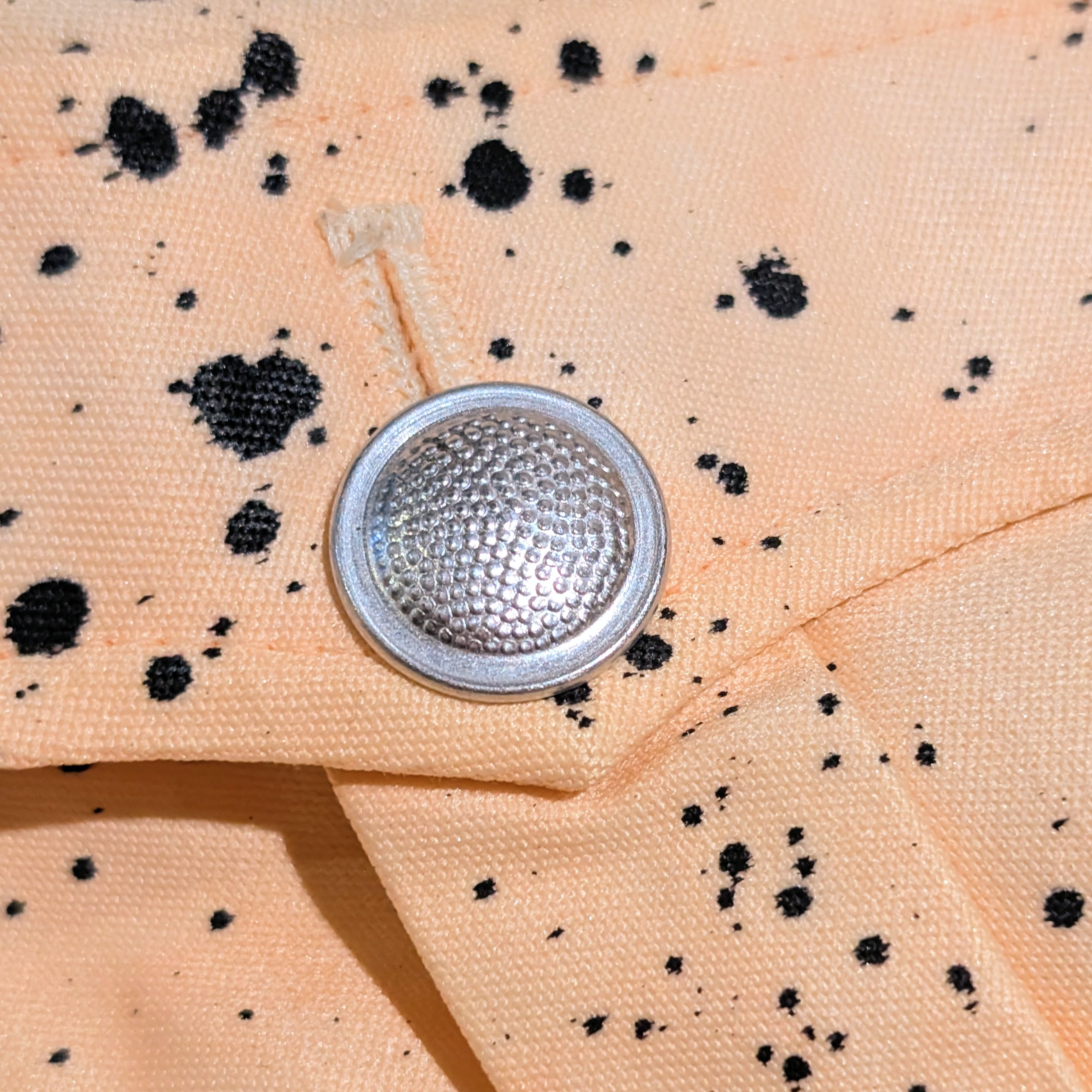 Upcycled Hand Panted East German Military Blazer/ Peach Storm Ritter Cool People (NYC)