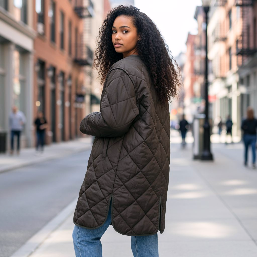 Vintage Canadian Trench Coat Liner / Long / Used Excellent