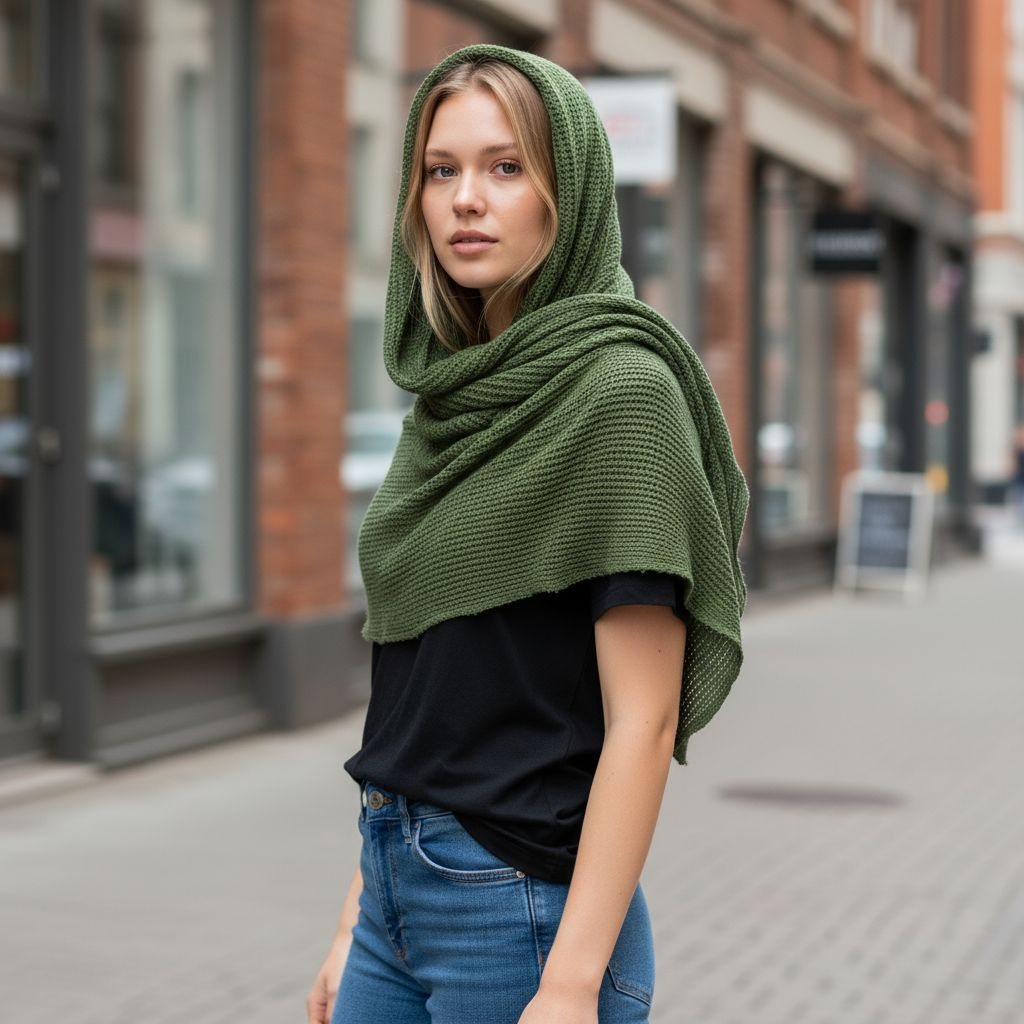 Vintage Canadian Forces Extra Large Military Scarf