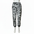 Fleece Sweatpants Joggers Black Crush Tie-Dye