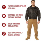 Rothco CWU-45P Flight Jacket Black and Sage Green