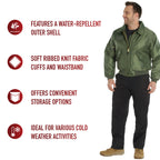 Rothco CWU-45P Flight Jacket Black and Sage Green