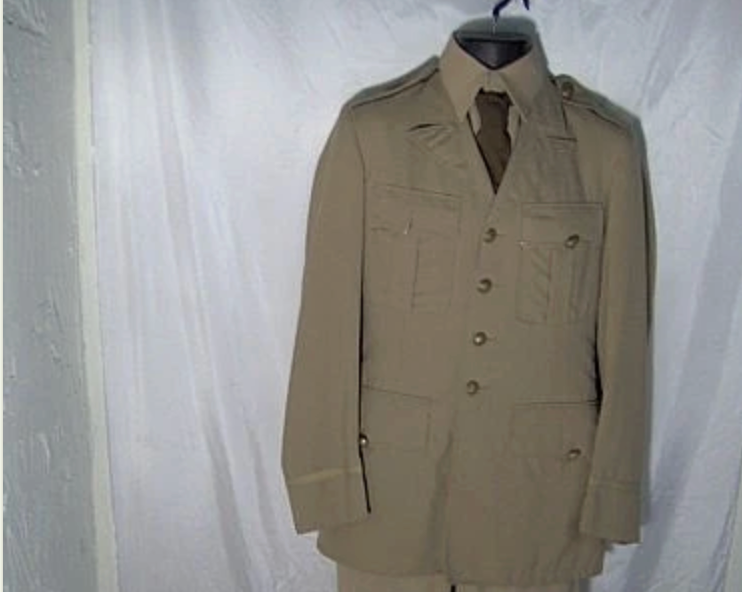 Military Dress Jacket - tan or khaki