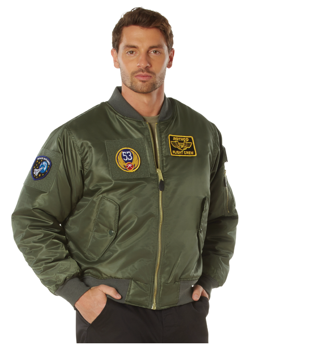 MA-1 Flight Jacket with Patches