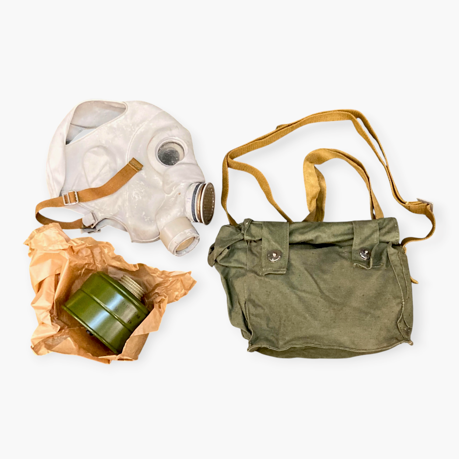 Soviet PMG Gas Mask with Filter and Bag