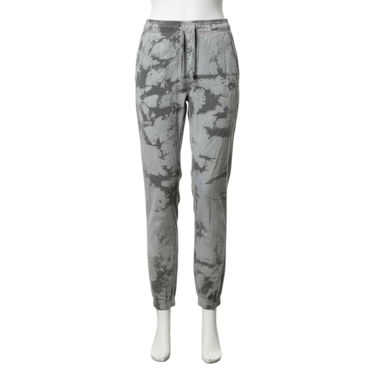 Fleece Sweatpants Joggers Stone Grey Crush Tie-Dye