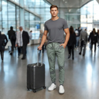 Fleece Sweatpants Joggers Tank Green and Grey Crush Tie-Dye