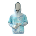 Fleece Blended Hoodie Turquoise Dream Blue Tie Dye