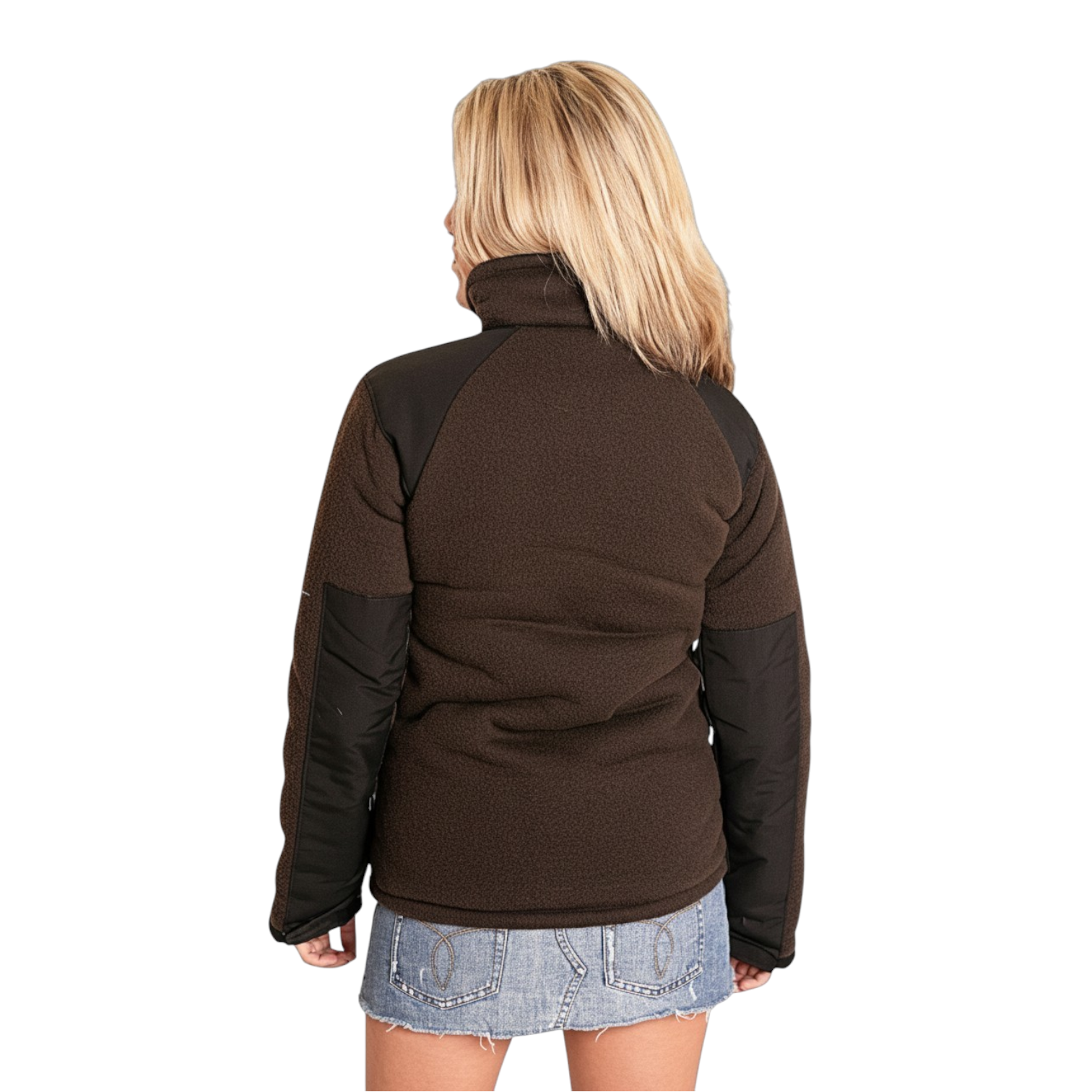 US Military 90's Cold Weather Sherpa Bear Fleece Jacket / Brown / Issued