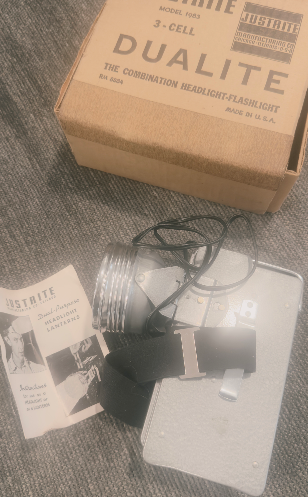 Vintage Collectible 3-Cell Headlight Lantern, NEW