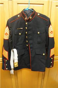 usmc dress blue belt Authentic 42S Jacket w/ (Rare Size) – FRAME OPTION:Brushed Silver Metal Frame 15 Festive NYE Wedding inch cut category: Spring/UPF