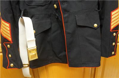 usmc dress blues alphas MALE OFFICER BLUE / BLUE-WHITE DRESS UNIFORM ("A" AND "B") This genuine issued garment represents the formal standard for Marines during ceremonies Authentic 42S USMC Dress Blue