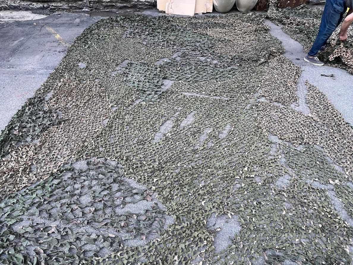 Vintage US Military 150 sq/ft 2 Tone Camo Netting