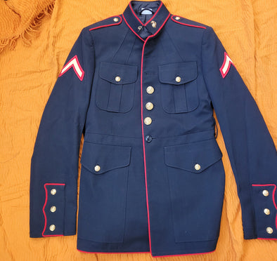 princess polly baby blue dress USMC Marine Corps Enlisted Dress Blues Blouse/Jacket Uniform(NAMED) main image 0