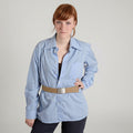 Women's Wing Collar Dress Shirt 1-Pocket Style