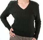 Men's Vintage British Army V-Neck Sweater