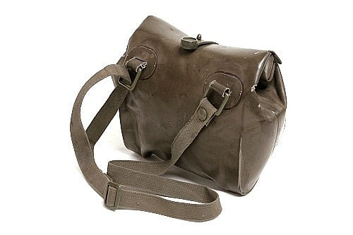 east german gas mask bag rain camo West German Bundeswehr Rubberized Gas Mask Bag – camoLOTS.com