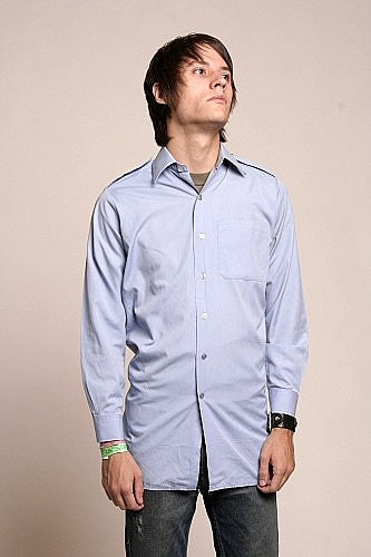 British Airforce Dress Shirt-1 pocket w/eppulettes
