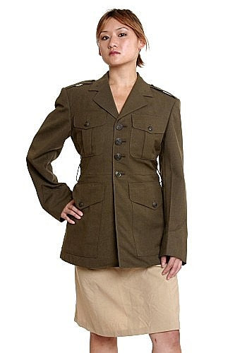 US Marine Corps Class B Dress Tunic Brown / New / Medium