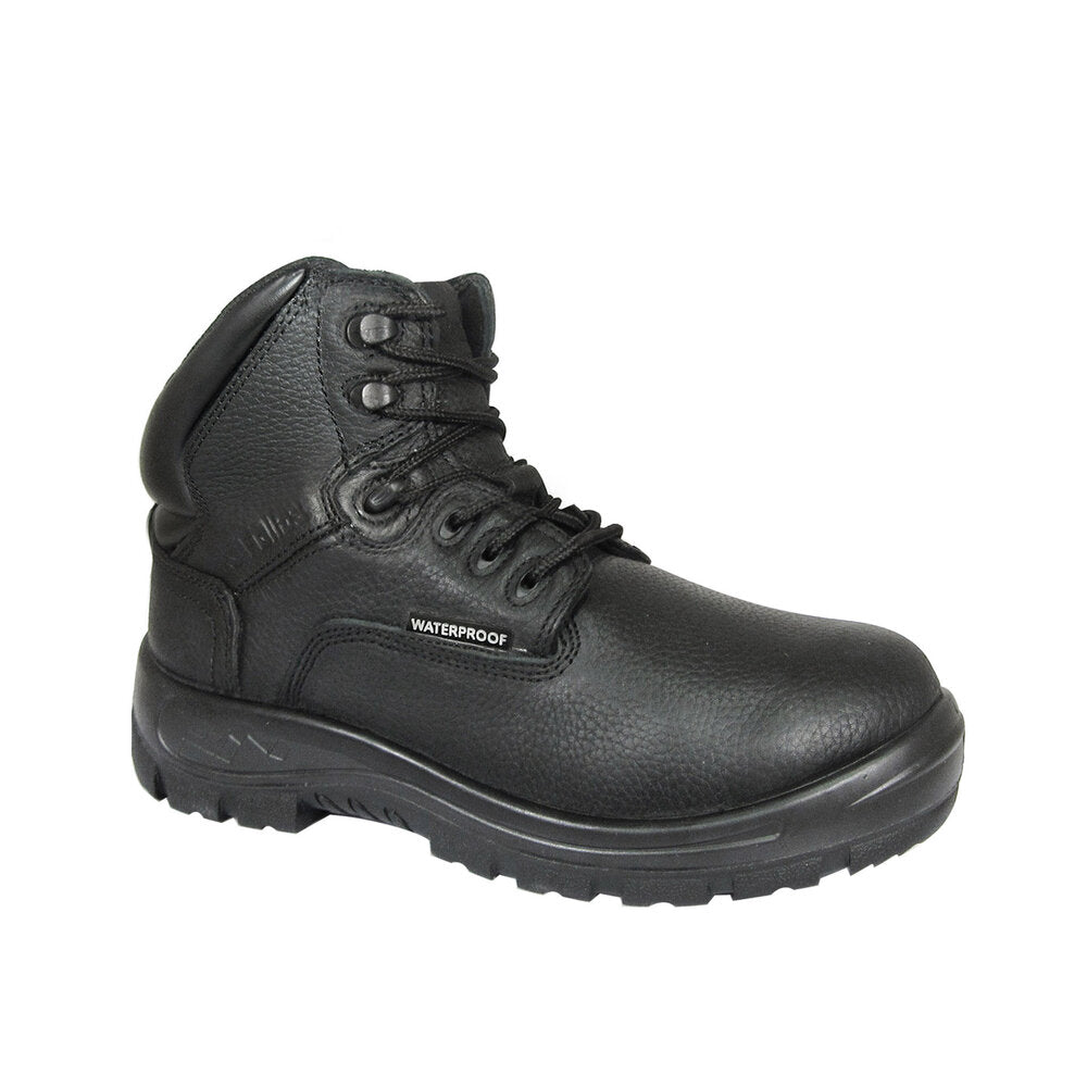 Poseidon Waterproof Black Leather Composite Toe Work Boot