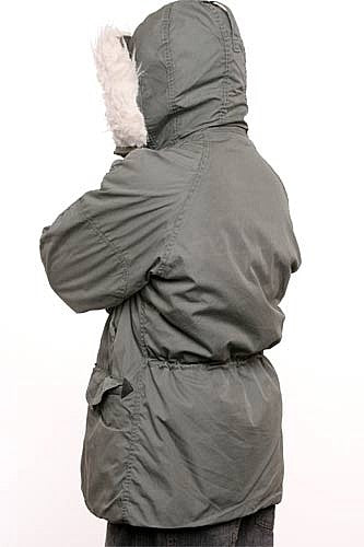 Vintage US GI Military N3B Arctic Snorkel Parka with Fur Trim Hood