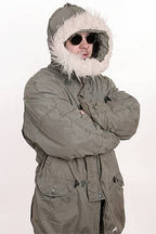 Vintage US GI Military N3B Arctic Snorkel Parka with Fur Trim Hood