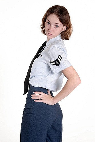 Women's US Air Force 3 Piece Dress Costume Near New / Extra Small